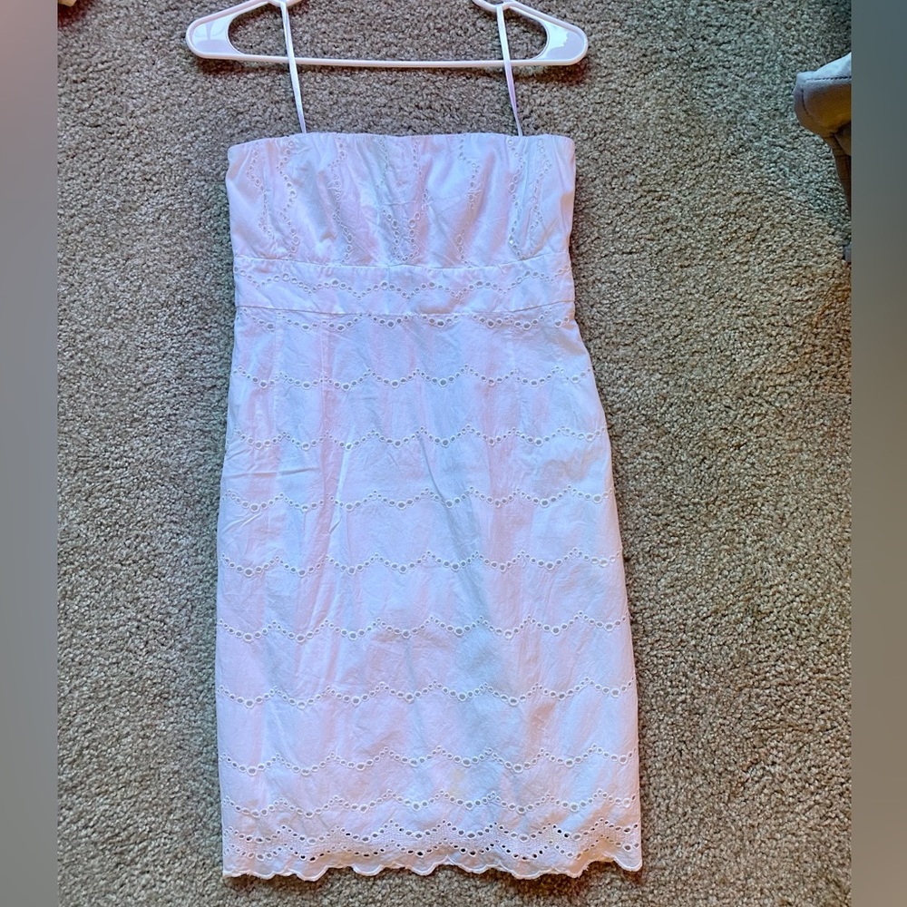 Pure white J Crew Strapless Dress